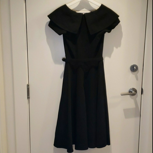 Bettie Page Black 'Secretary' Circle Dress - S - Picture 4 of 5